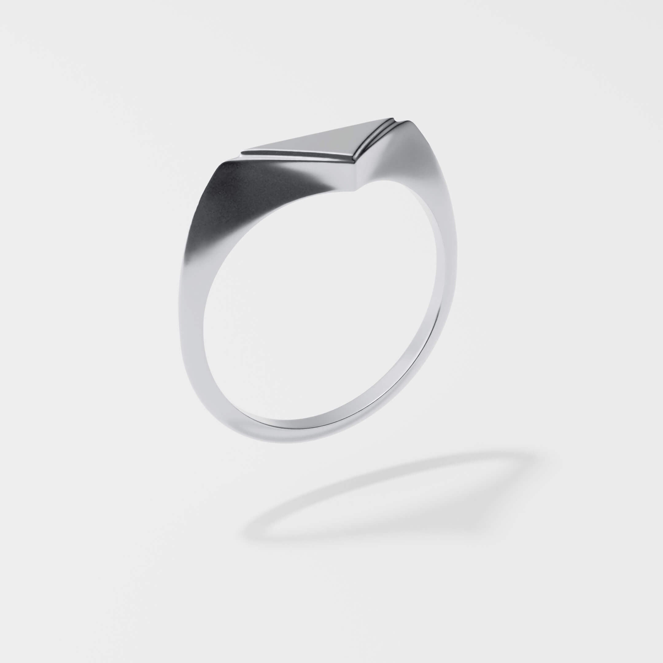 Geometric Signet Ring