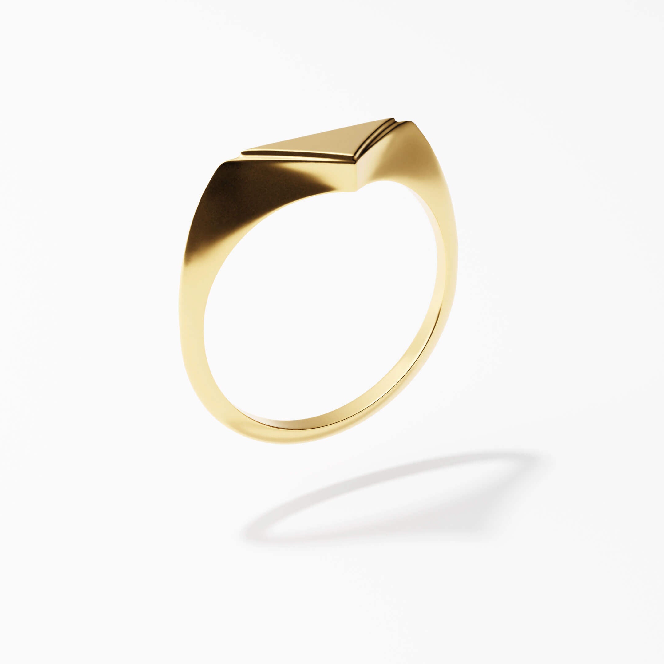 Geometric Signet Ring